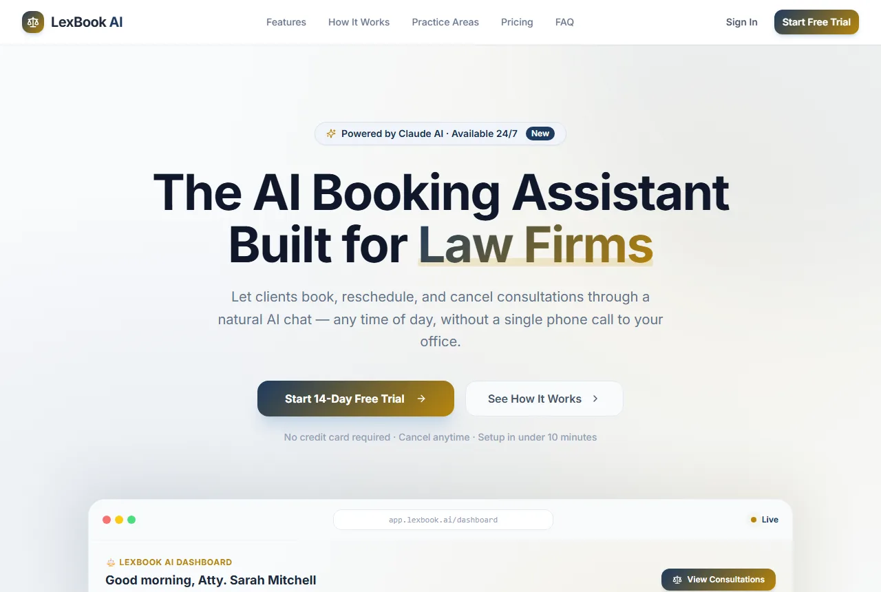 AiLawyerDesk website screenshot