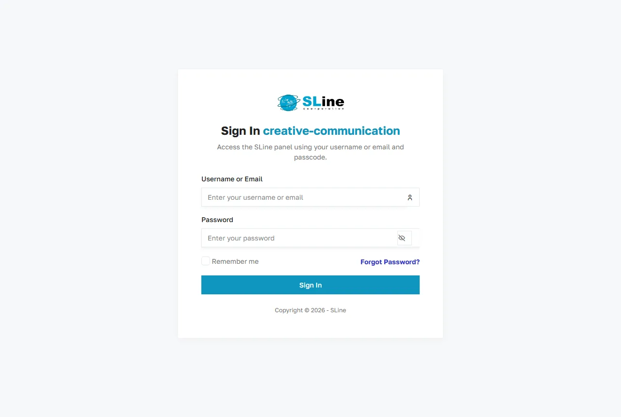 SLine Dialer & CRM console screenshot